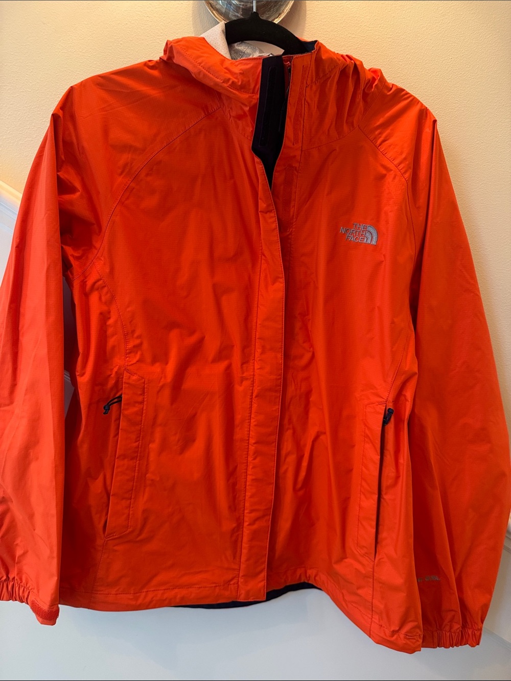 Women’s The North Face Bright Orange Hooded Shell Jacket